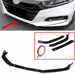 3PCS Designed Front Bumper Lip Splitter Lower Chin Car Spoilers