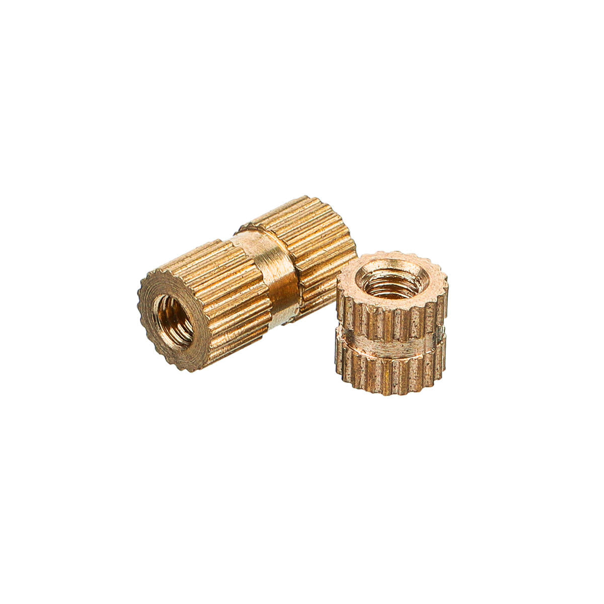 M3BN5 150Pcs M3 Knurled Brass Threaded Insert Nut Female Thread Embedment Nuts Assortment
