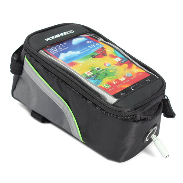 5.5inch Bike Phone Bag Rainproof Touch Screen Bicycle Front Frame Bag Cycling Bike Phone Pouch Bag