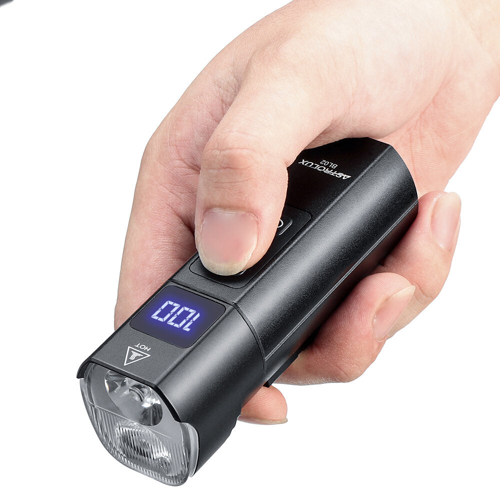 Waterproof USB Rechargeable Front Light 1200lm Dual Distance Beam Switch Flashlight Support Wire Remote Power Bank for Electric Bike Scooter