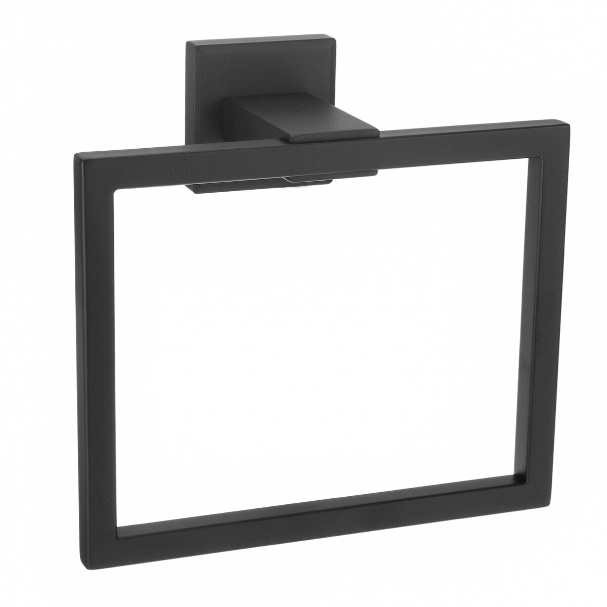 Chrome Modern Bathroom Wall Accessories Square Towel Ring Holder Rack