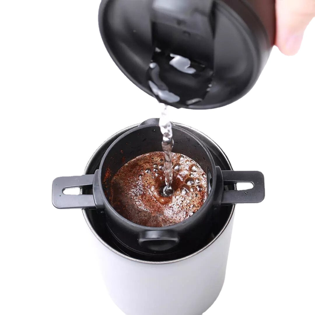 Protable Electric Coffee Grinder From Double-layer Filter 1200mAh Battery Heat Preservation Coffe Cup for Office Travel Camping
