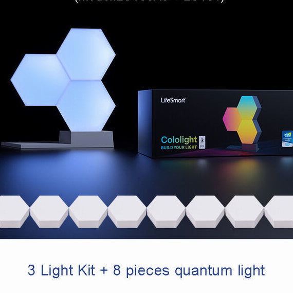 Colo-light LED Quantum Light Smart Geometry Assembling DIY Lamp WiFi Work with Google Assistant Alexa Cololight APP Smart Control