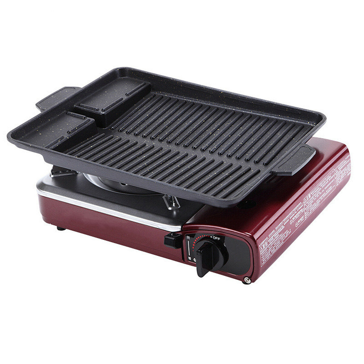 BBQ Grill Tray Cooking Plate Maifan Stone Coating Outdoor 32.5*26*4CM