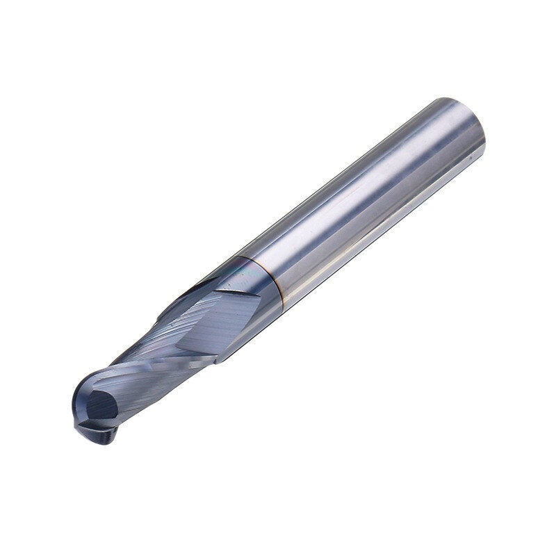 R0.5-R5mm Ball Nose Tungsten Carbide End Mill Cutter HRC55 TiAlN Coating CNC Tool