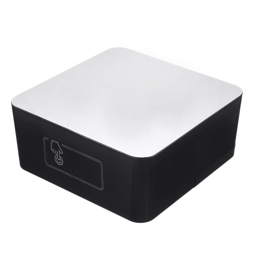 Square HD Mirror Alarm Clock Multifunction Digital Alarm Clock Mute LED Mirror Clock Makeup Mirror