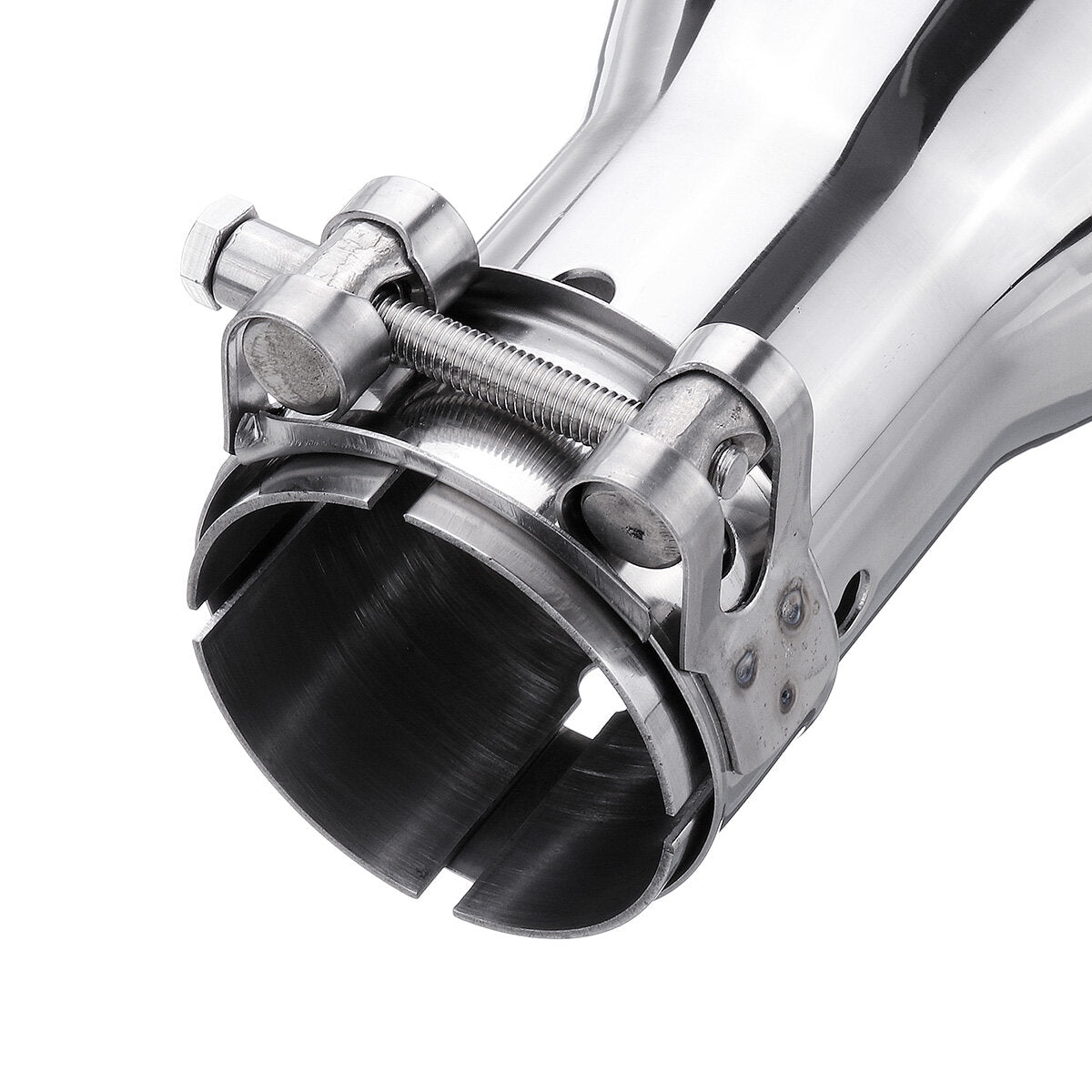 54mm-76mm Car Rear Exhaust Pipe Tail Muffler Tip Round Stainless Steel Universal