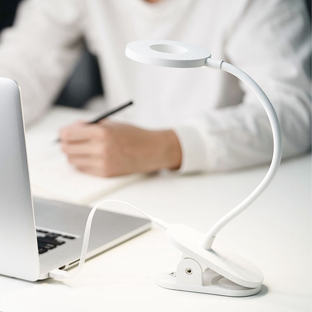 5W USB Rechargeable Clip Desk LED Lamp Eye Protection Reading Light