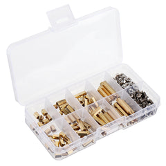 M3BH9 180Pcs M3 Male-Female Brass Hex Column Standoff Support Spacer Pillar Stainless Steel Screws Nuts for PCB Board