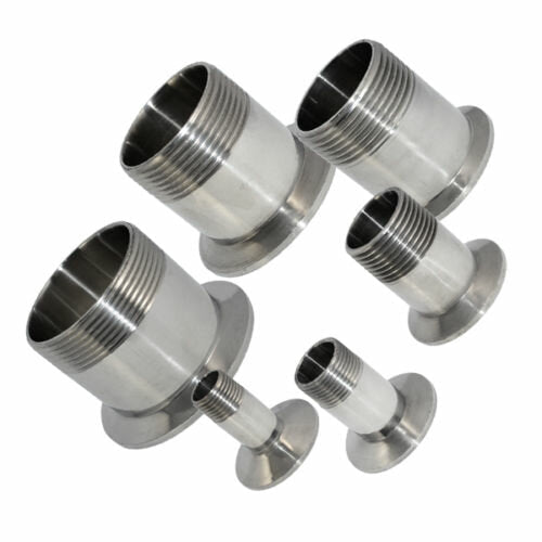 Sanitary Male Threaded Ferrule Pipe Fitting Tri Clamp Type SS316