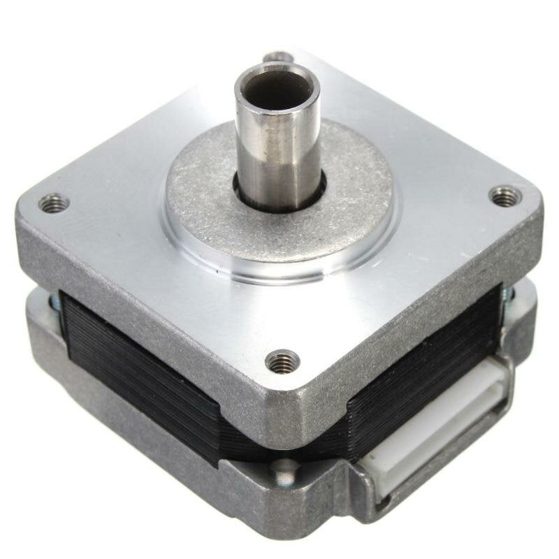 2Pcs 39MM Hollow Shaft Hybrids Stepper Motor 4 Phase 5 Wire Square 1.8 Degrees Stepper Motor