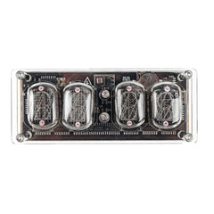 Glow Tube Clock Cyberpunk Geek Creative Gift Decoration 6 Background Light Colors with Electronic Tube