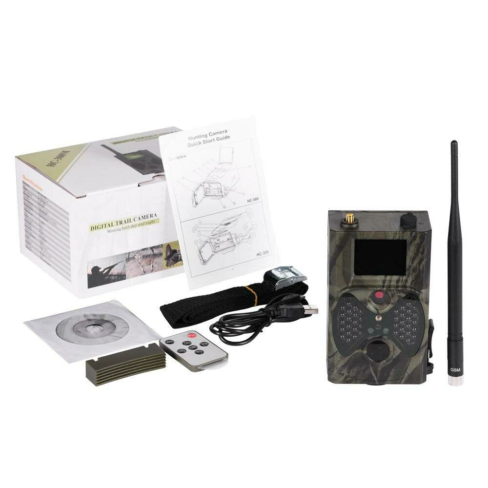 Hunting Camera 2G MMS SMTP SMS Cellular Wireless Night Vision Surveillance Wildlife Trail Camera 12MP 1080P
