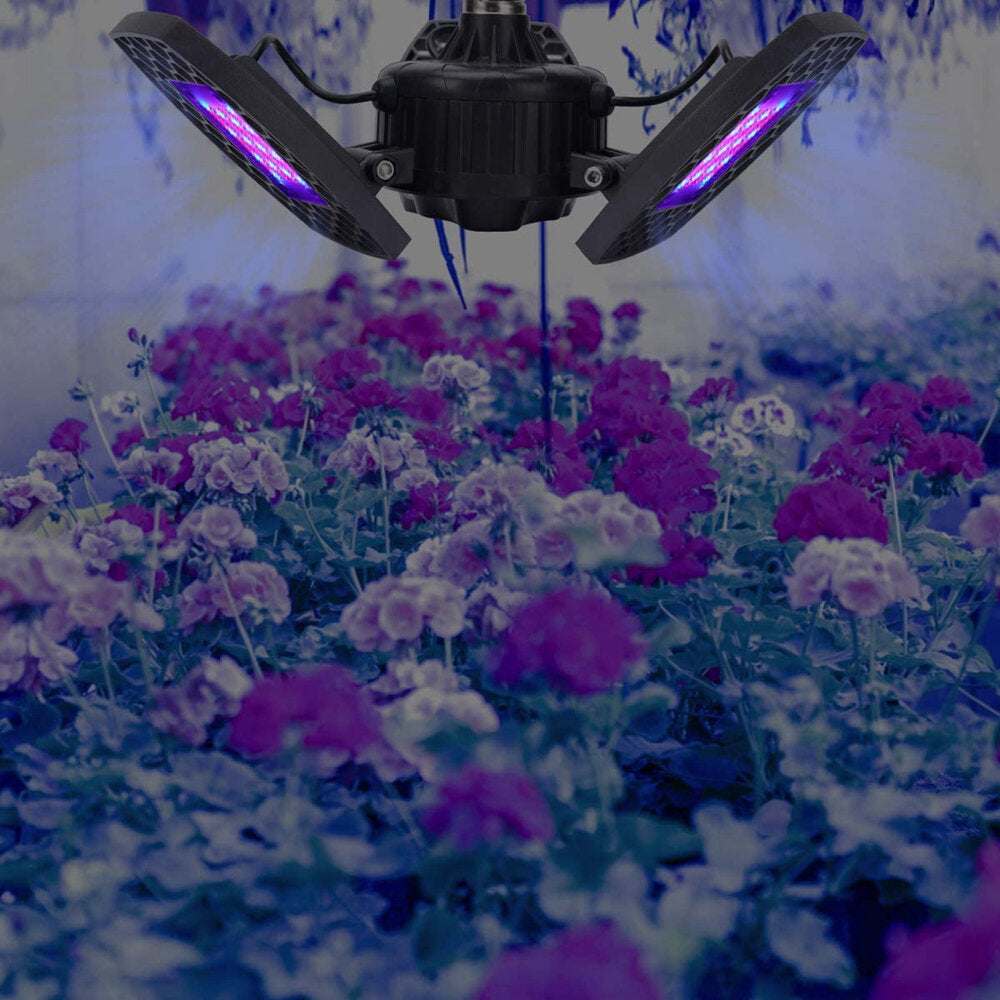 132LED Grow Light 2835 Full Spectrum 4 Blades Hydroponic Plant Veg Flower Lamp AC85-265V