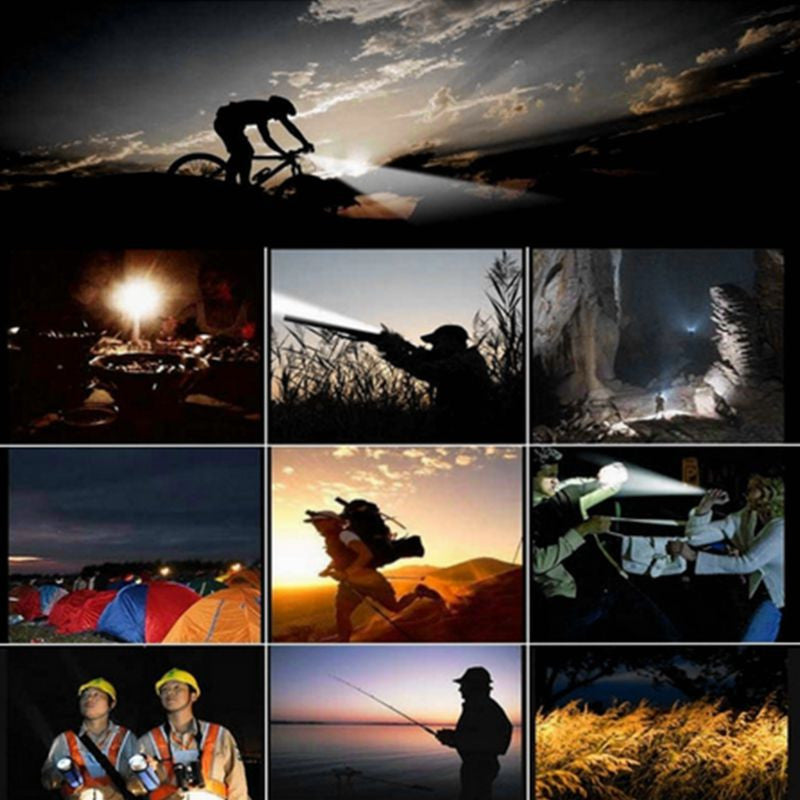 600LM Rechargeable COB Headlamp Camping Cycling Flashlight Night Warning Light