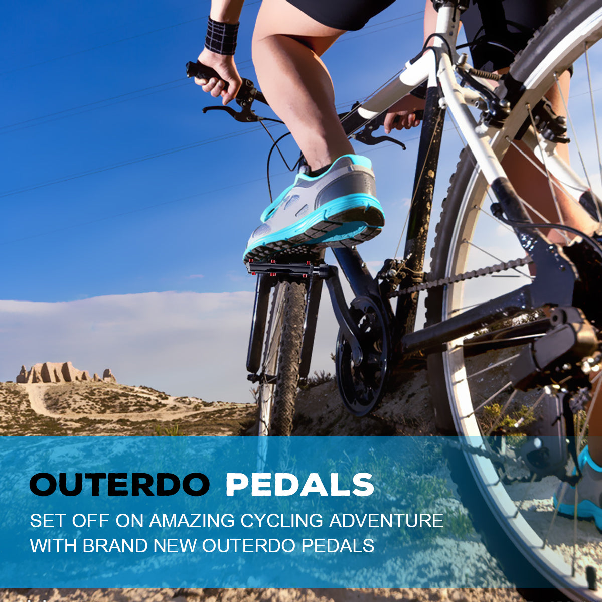 1 Pair Bicycle Pedals Ultralight CNC Flat Anti-skid Bearings Pedals Aluminum Alloy 3 Bearings Mountain Bicycle Platform Pedal Cycling Accessories