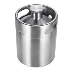 2L Stainless Steel Wine Bucket Beer Keg Bottles Growler Homemade Barrel Silver