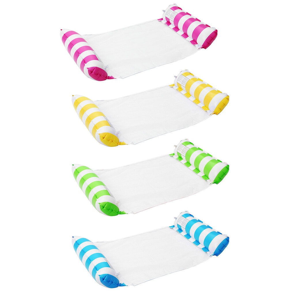 Inflatable Floating Water Hammock Portable Float Pool Lounge Bed Swimming Chair for Home Outdoor Accessary