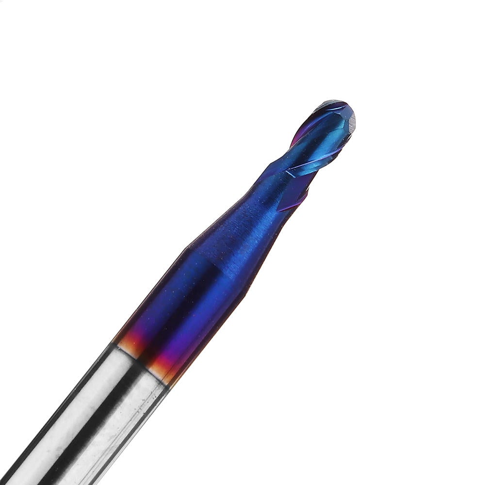 2 Flutes Ball Nose End Mill 50mm Blue NaCo Coating CNC Milling Cutter