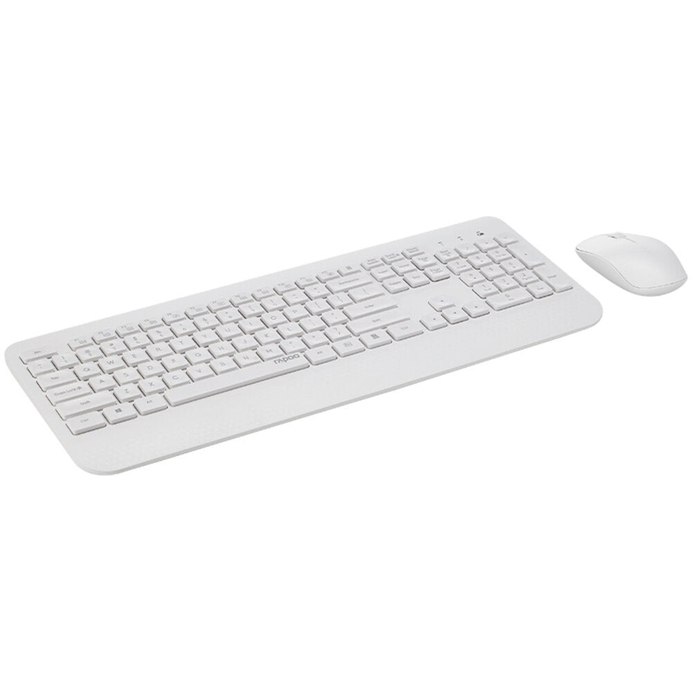 2.4G Wireless Keyboard Mouse Combo 105 Keys Waterproof Keyboard 1000DPI Silent Portable Optical Mice with USB Receiver Set for Laptop PC Notebook