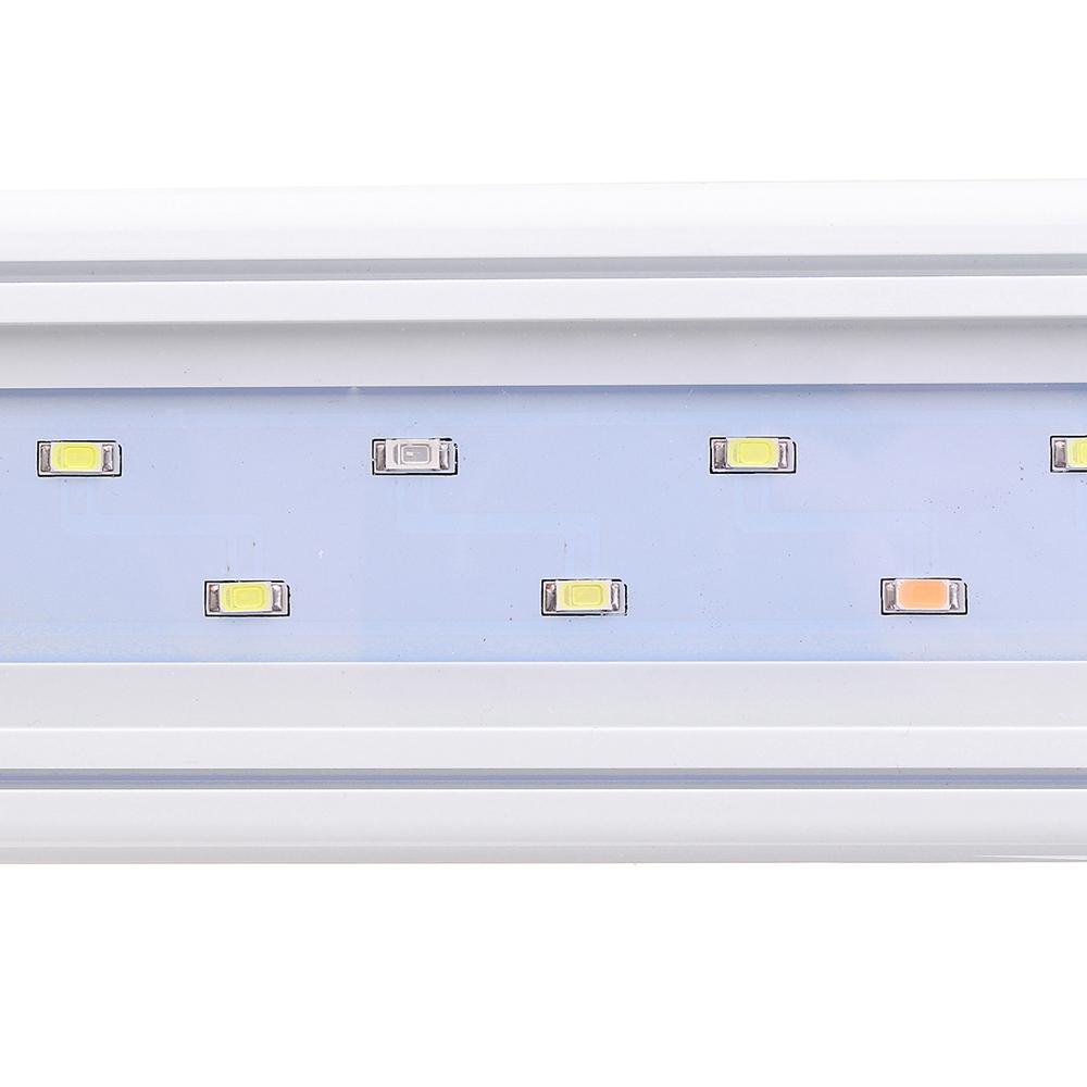 48.5CM Aluminum Adjustable LED Aquarium Light Fish Tank Panel Lamp Blue+White AC220V