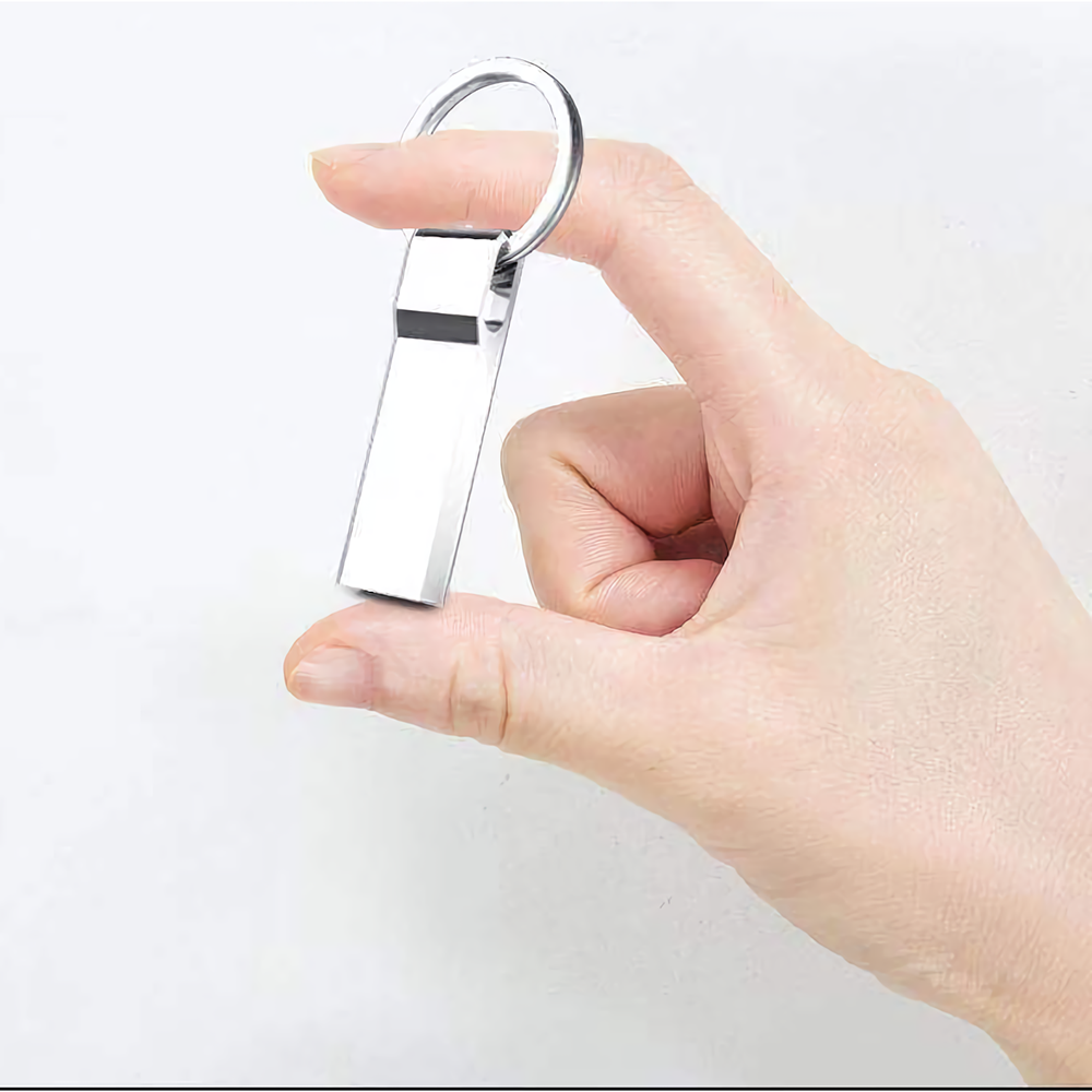 128G USB2.0 Pendrive USB Flash Drive Memory Disk Metal USB Stick 16G 32G 64G With Key Ring