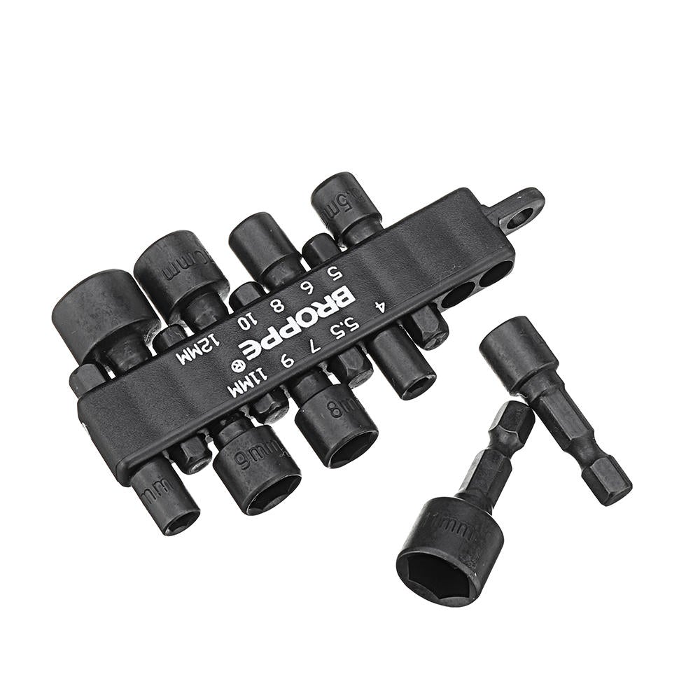 10Pcs 1/4 Inch Hex Shank Power Nut Driver Drill Bit Set Metric Socket Wrench Screw Screwdriver