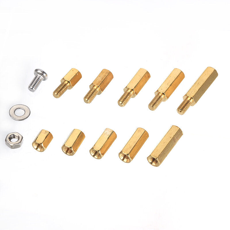 M3BH6 750Pcs M3 Brass Male-Female Hex Column Standoff Support Spacer Pillar 304 Stainless Steel Bolt And Cross Screw Nut Assortment for PCB Board
