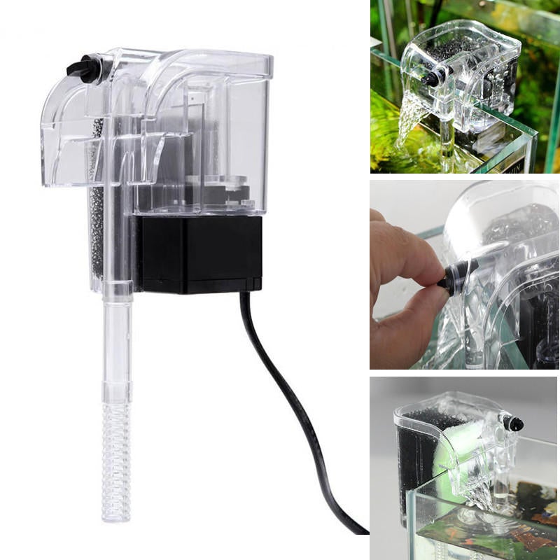 3 in 1 Aquarium Filter Water Oxygen Circulation Pump Fish Tank Waterfall Water Circulation Filter