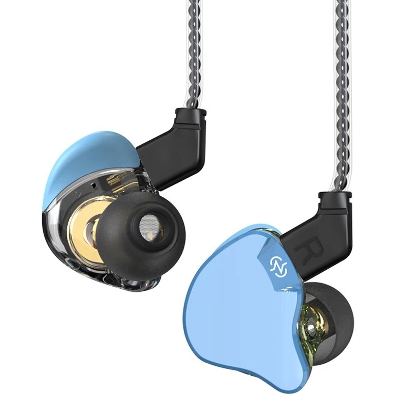 Emerald Wired Headphones in-Ear Monitors Headset Monitors Earbud Hi-Fi Bass Sport Earphone [1DD BA]