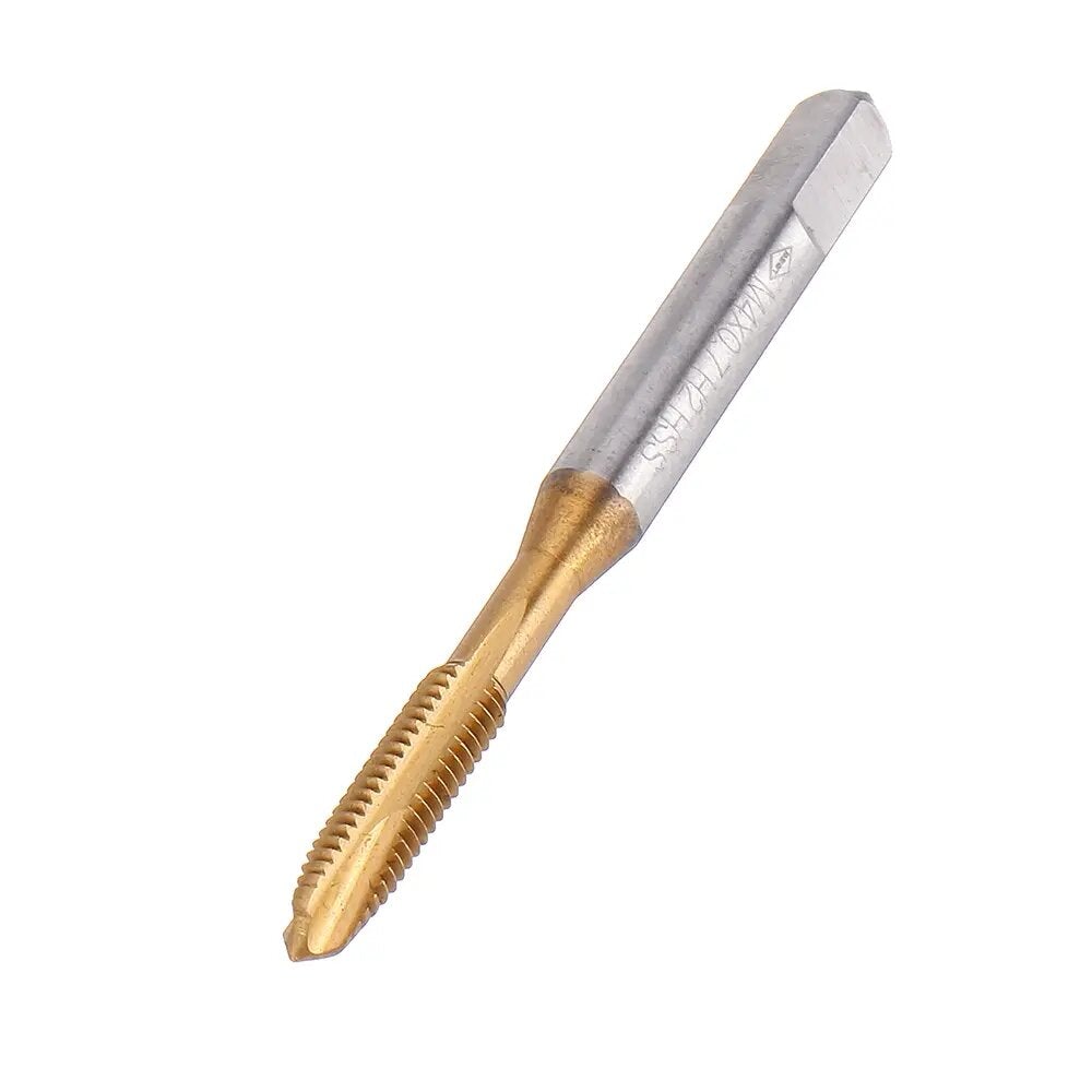 Titanium Coated Hand Tap HSS Metric Straight Flute Thread Screw Tap