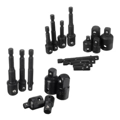7pcs/12pcs Ratchet Wrench Socket Adapter Set Drive Socket Reducer Air Impact Adapter Wrench Extensor Rod
