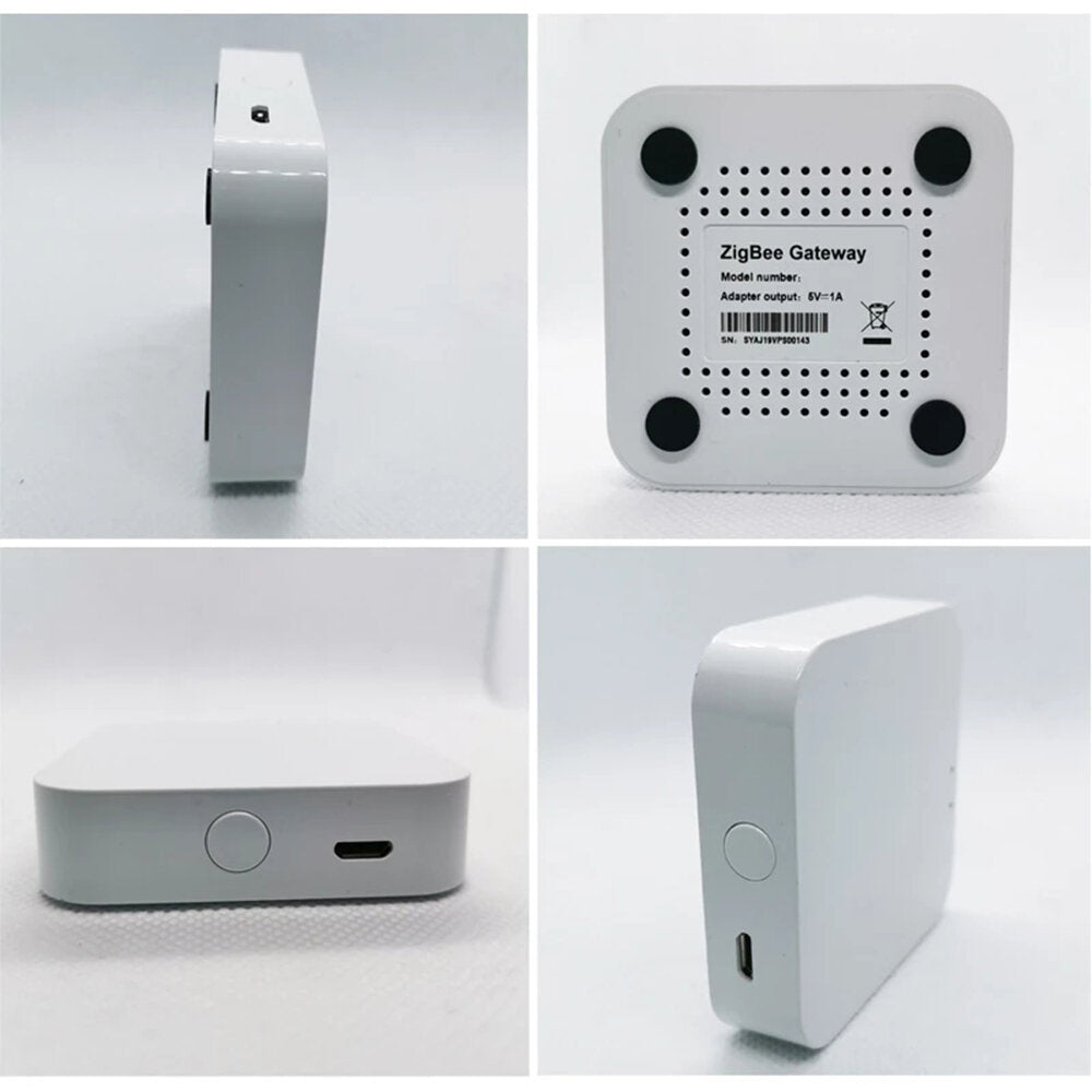Smart Gateway Wireless Hub Group Control APP Push Voice Control Security Privacy Protection Smart Homekit Work Support Alexa Google Assistant
