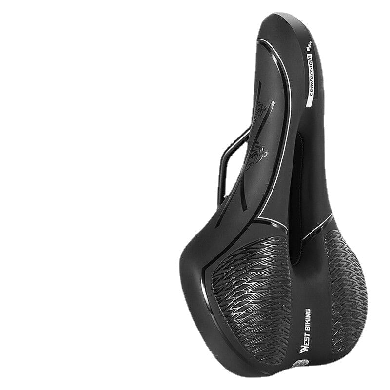 Reflective PVC Surface Leather Bicycle Riding Saddle Waterproof Non-Slip