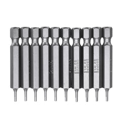 10Pcs Magnetic Hexagon Hex Screwdriver Bits H1.5/H2/H2.5/H3/H4/H5/H6 1/4 Inch Hex Shank Screwdriver Set For Bosch