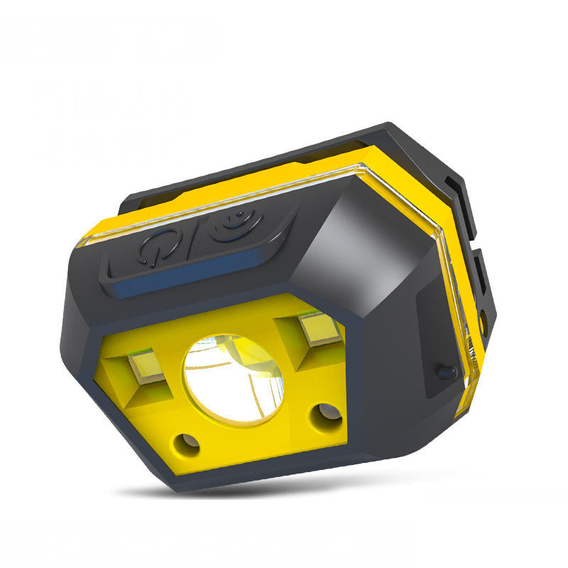 650LM XPE+SMD Smart Sensor Mini Headlamp 2Modes USB Rechargeable Waterproof Outdoor Riding Fishing Headlamp