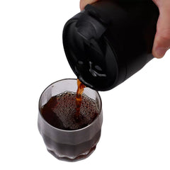 Protable Electric Coffee Grinder From Double-layer Filter 1200mAh Battery Heat Preservation Coffe Cup for Office Travel Camping