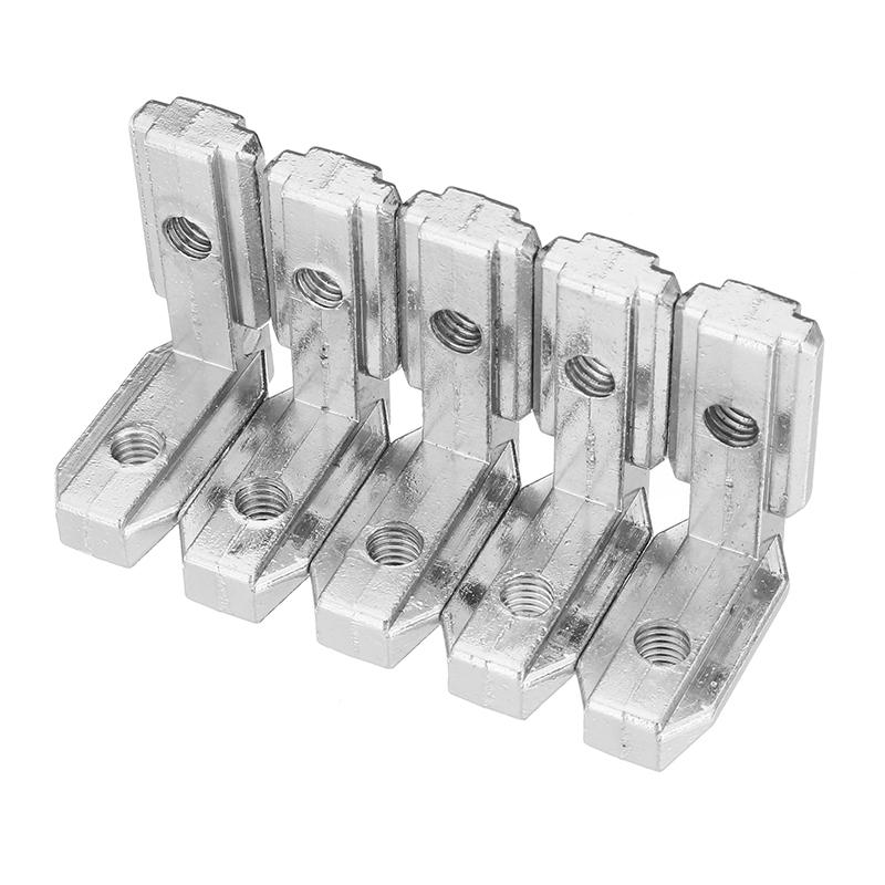 5Pcs T Slot L Shape Inside Corner Connector Joint Bracket for 3030 Series Aluminum Profile