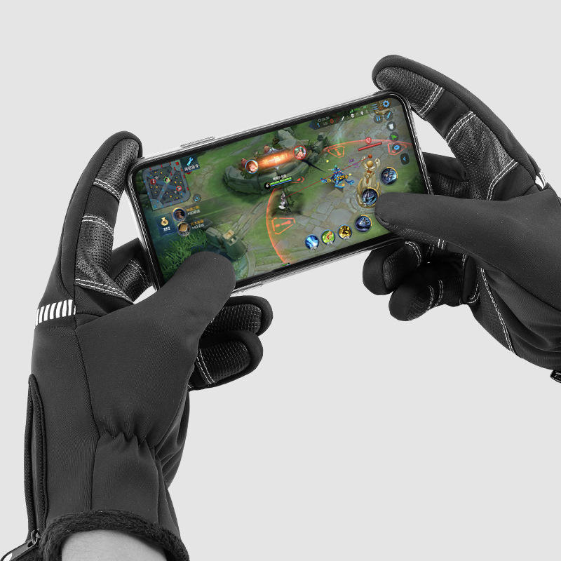 Touch Screen Gloves Skidproof Windproof Waterproof Full Finger Winter Bike Gloves Outdoor Cycling Motorcycle Gloves