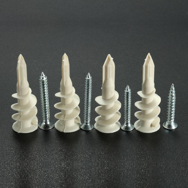 10Pcs Nylon Plate Board Cavity Wall Plug Fixing Speed A Anchor With Screws