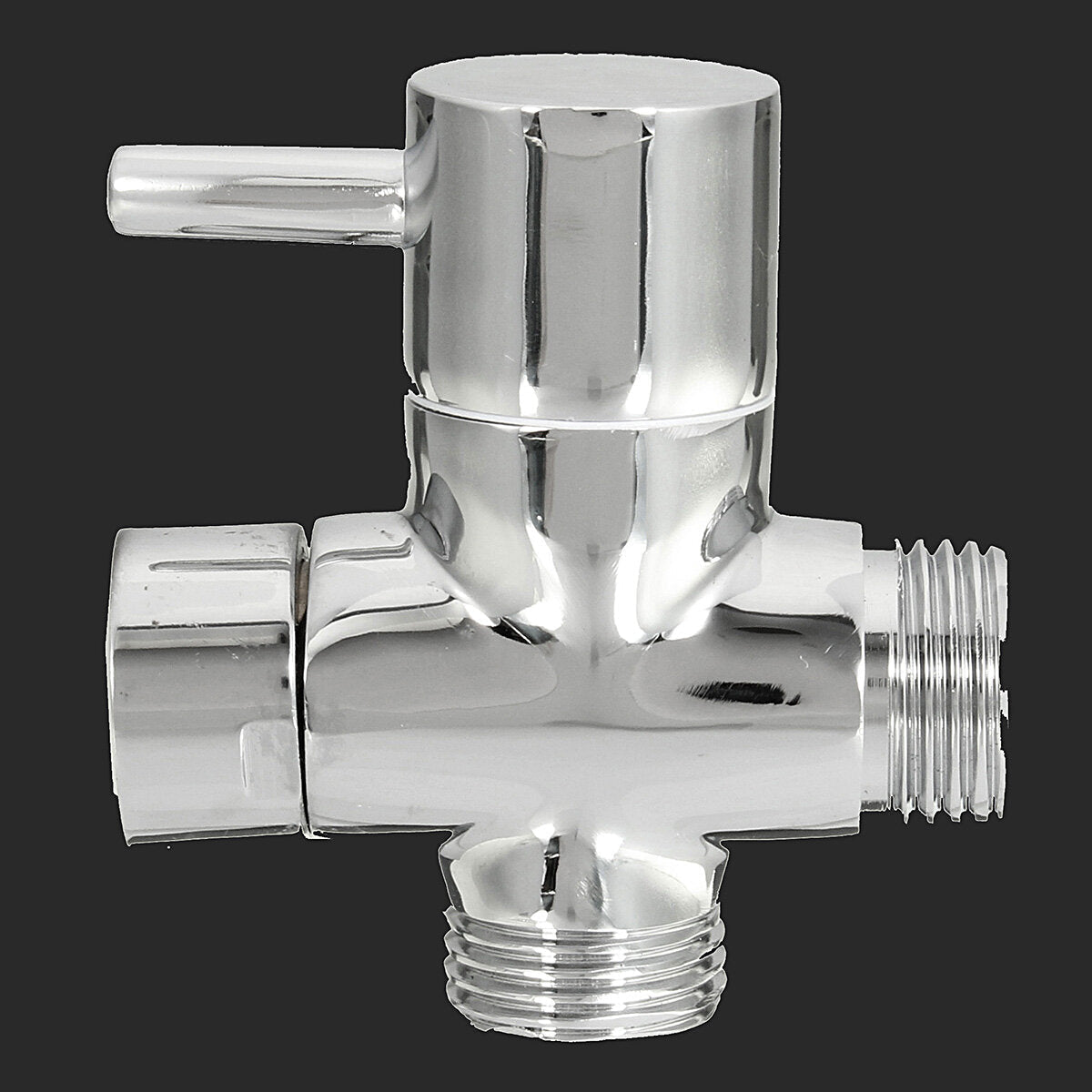 Brass 3 ways T-adapter Diverter Valve Water Pipe Switching Valve Faucet Accessory