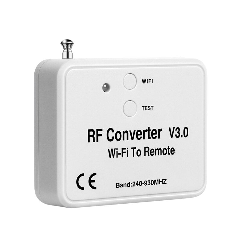 Universal Wireless WIFI to RF Controller Phone Remote Control for Smart Home 240MHZ~930MHZ