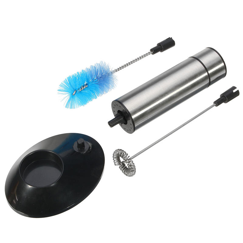 Egg Beater Milk Frother Stainless Steel Coil Tea Coffee Foaming Maker Brush Head Electric Blender
