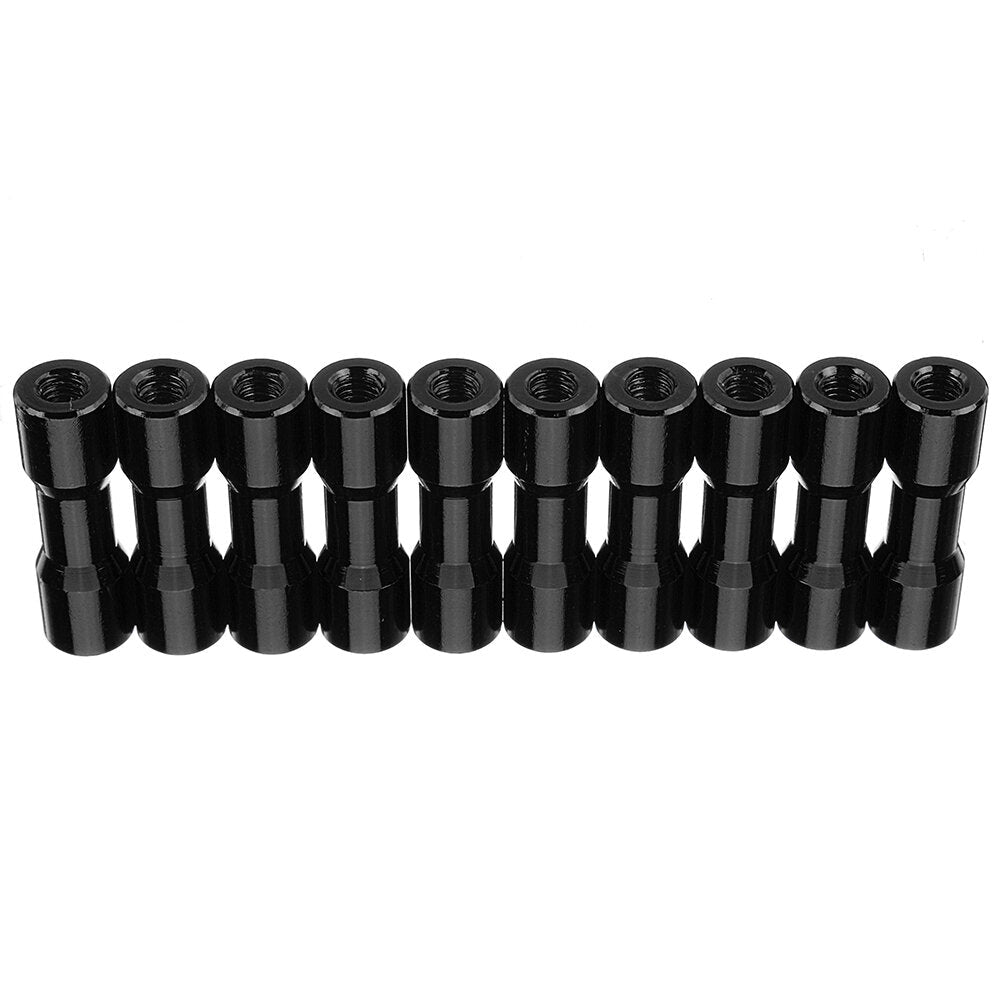 M3AS11 10Pcs M3 20mm Aluminum Alloy Standoff Spacer Round Column MultiColor Smooth Surface
