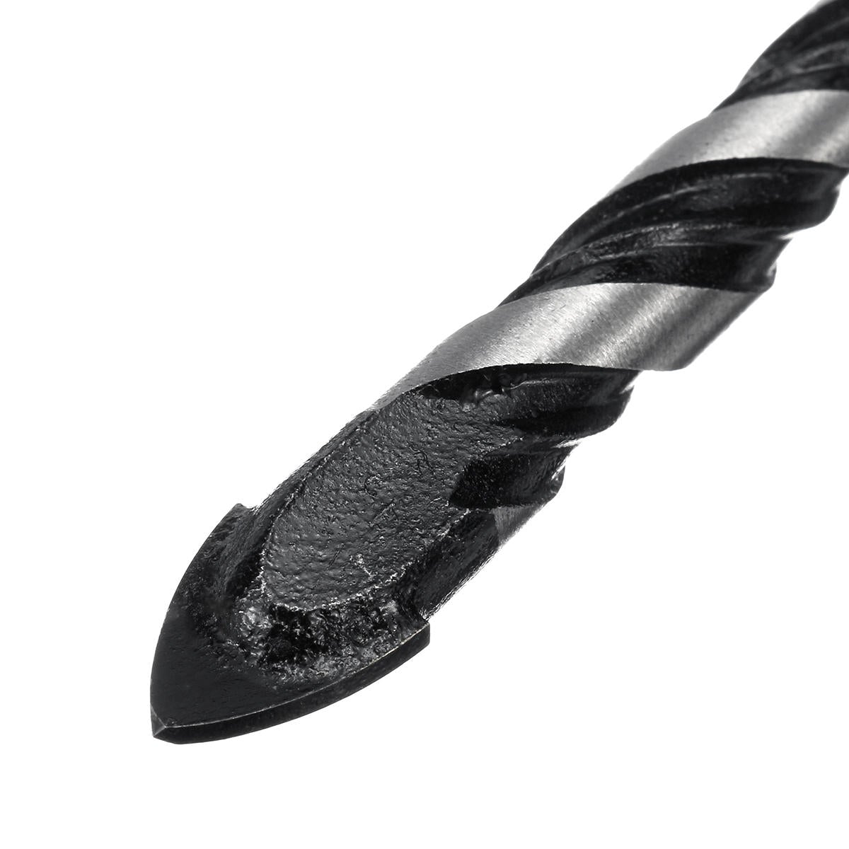 5pcs 5-12mm Black Triangle Twist Drill Bit Concrete Glass Ceramic Tile Marble Set