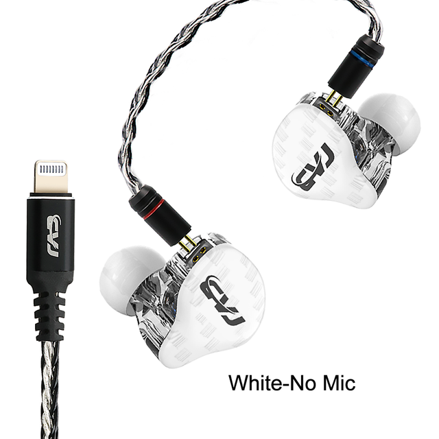 Certified for Lightning Earphones Socket 1DD + 1BA Stereo Bass Headsets with Microphone