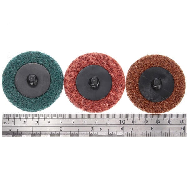30pcs 2 Inch Roloc Roll Lock Surface Conditioning Fine Medium Coarse Sanding Discs
