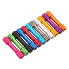 10Pcs M3 28mm Knurled Standoff Aluminum Alloy Multicolor