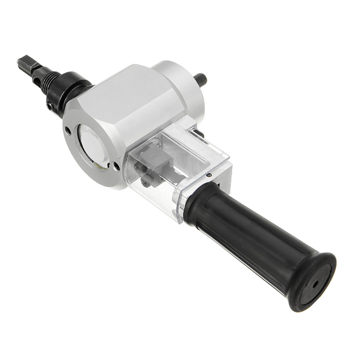 Double Head YT-180A Wood Sheet Metal Nibbler Cutter Power Drill Attachment Holder Tool