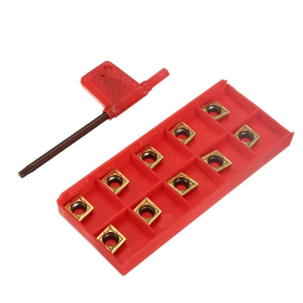 10Pcs Carbide Inserts for Lathe SCLCR Turning Tool